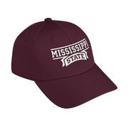 Mississippi State Adidas Polyester Structured Flex Fit Hat